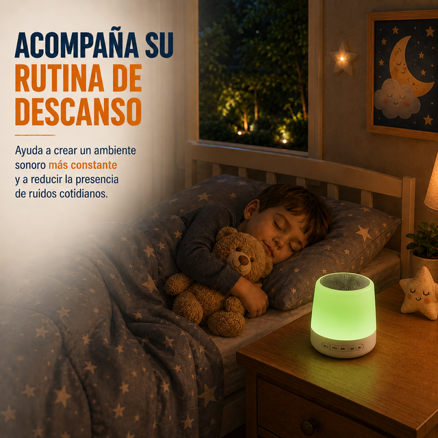 AYUDÁ A TU BEBÉ (Y A VOS) A DORMIR TODA LA NOCHE — Máquina de Ruido Blanco + Luz Nocturna Smart