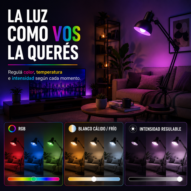 Transformá tu Espacio con la Lámpara Inteligente RGB - PACK X2