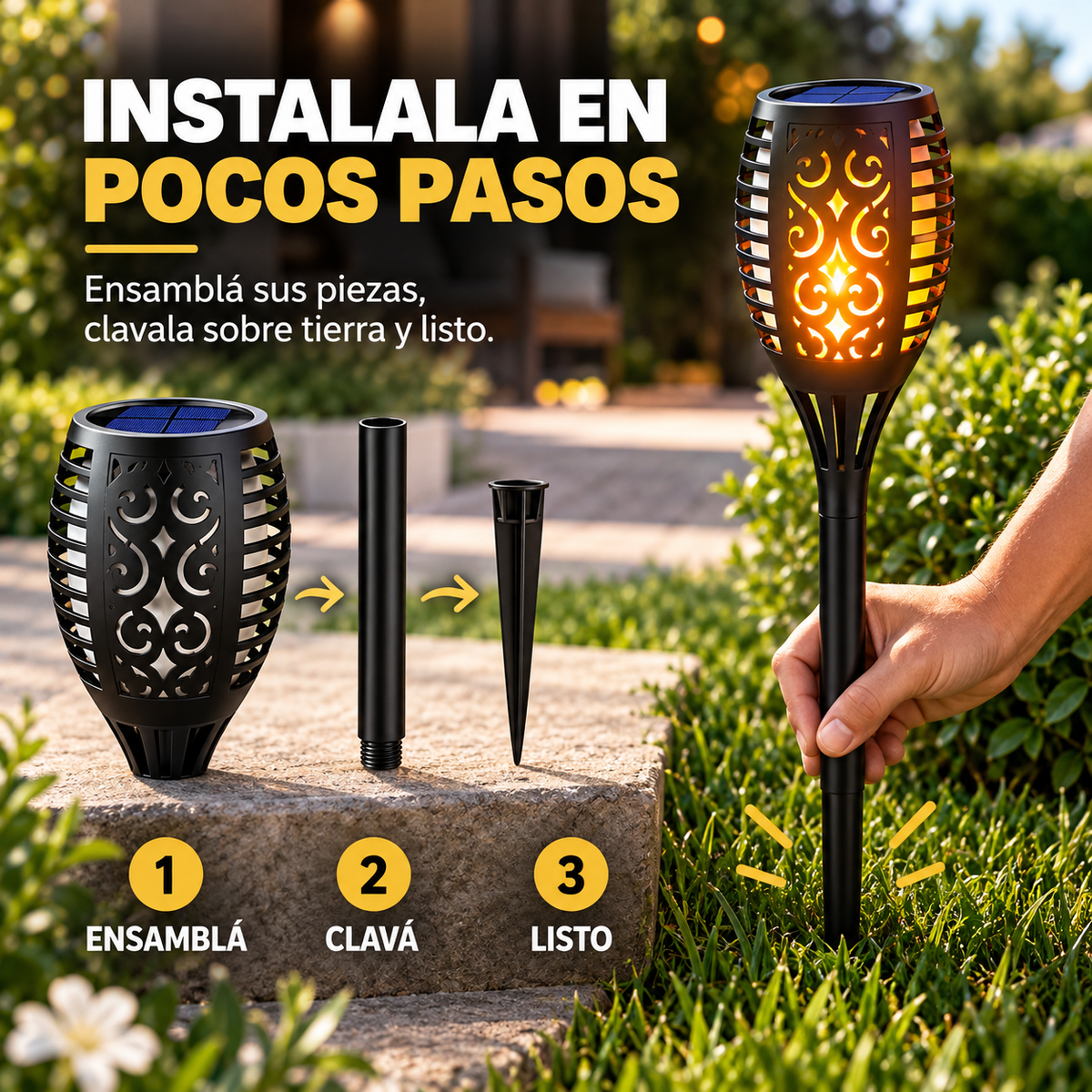 LLEVÁS 3, PAGÁS 2 🔥 Iluminá tu jardín como en Pinterest