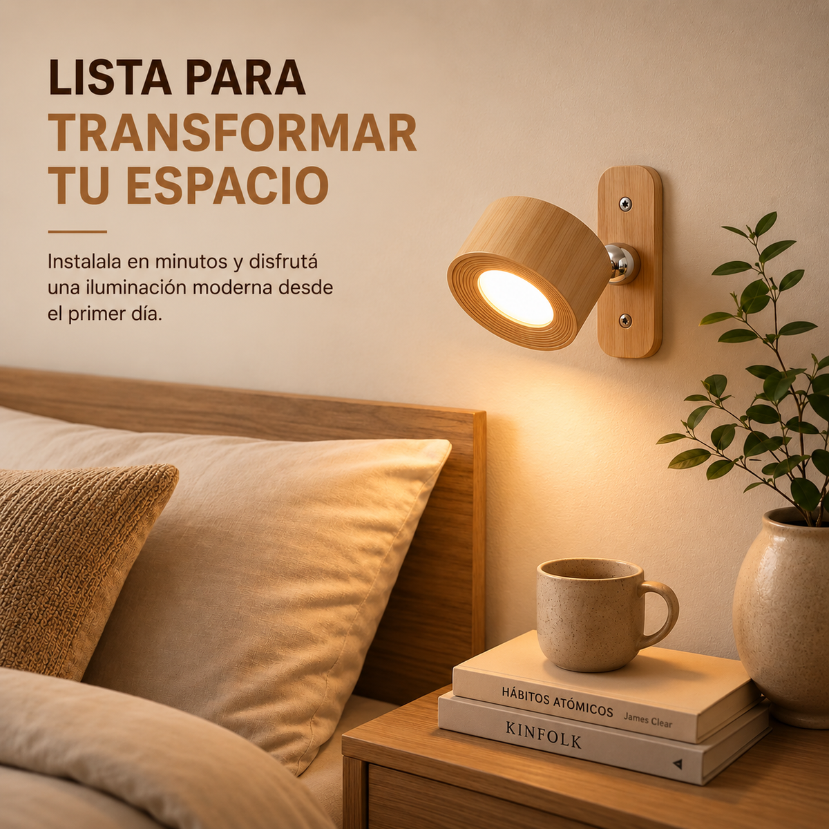 Iluminá cualquier rincón sin enchufes con diseño exclusivo - Lampara Magnética PREMIUM.