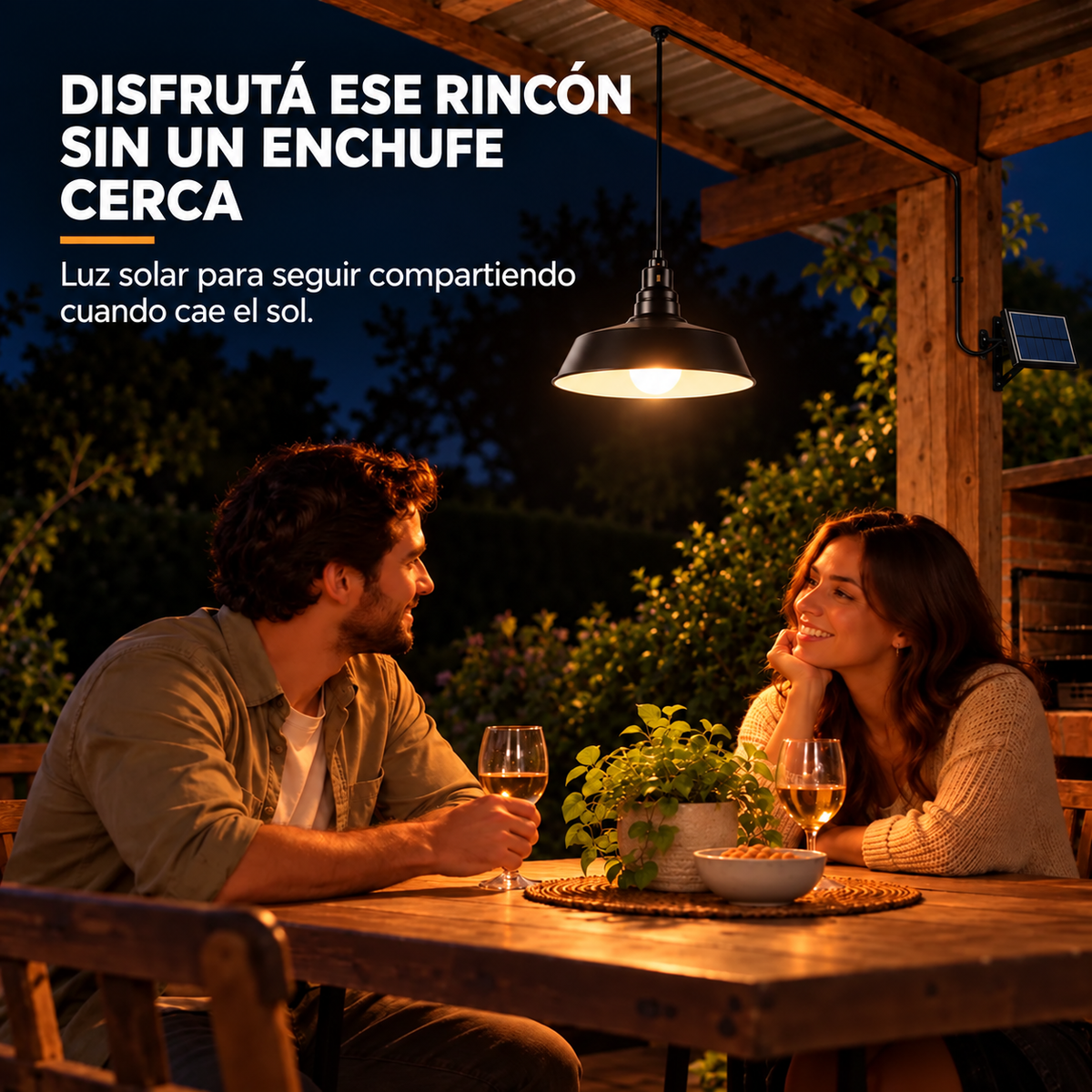 Luz donde no tenés un enchufe — Lámpara Solar Camping