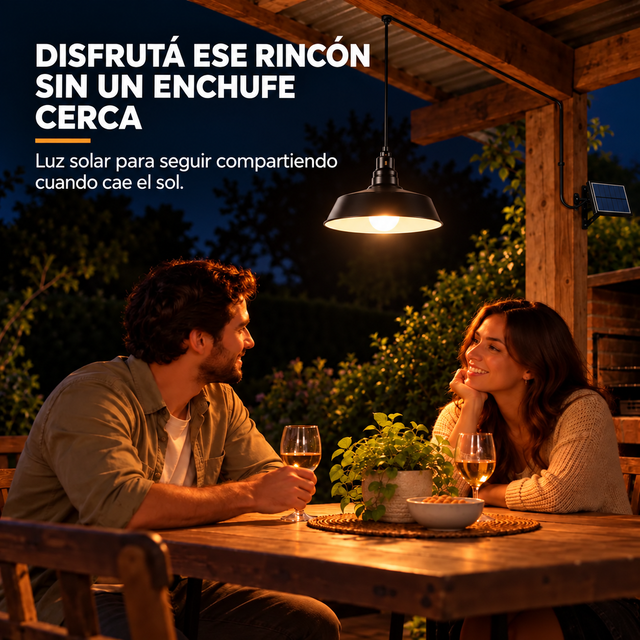 Luz donde no tenés un enchufe — Lámpara Solar Camping
