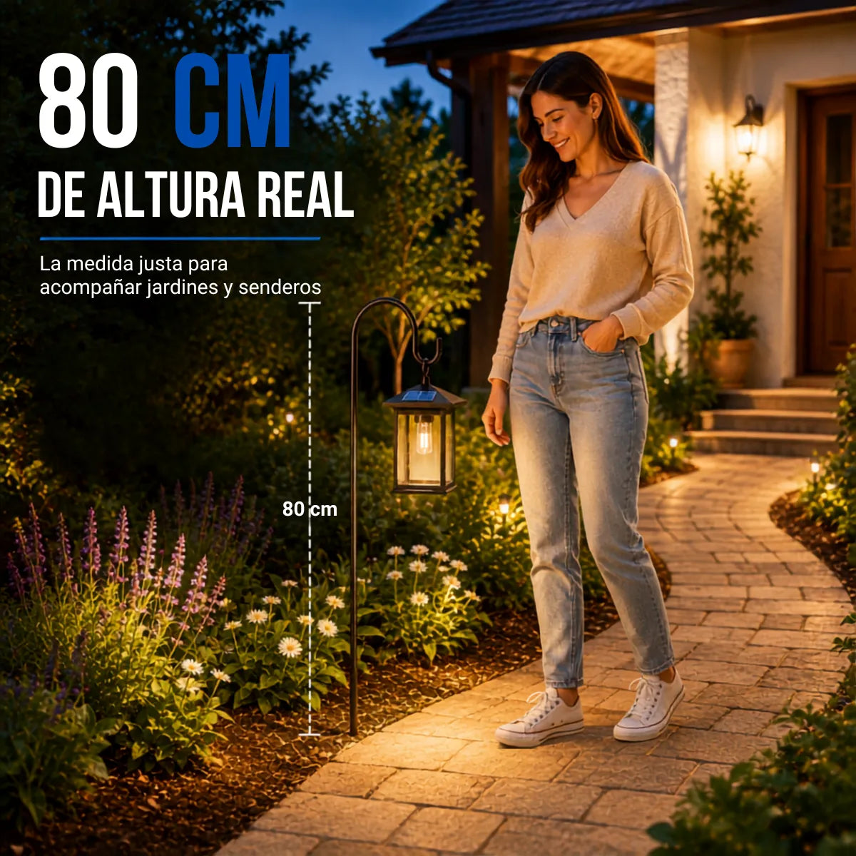 El Detalle que Transforma tu Exterior — Estaca Farol Solar