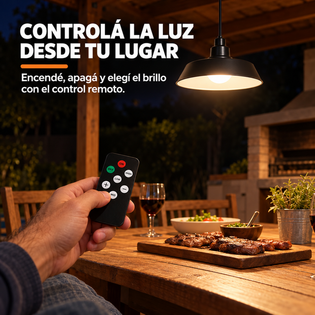 Luz donde no tenés un enchufe — Lámpara Solar Camping
