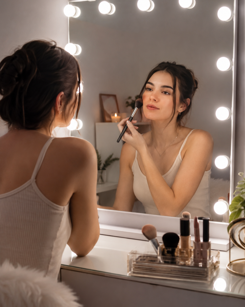 Maquillaje sin sombras