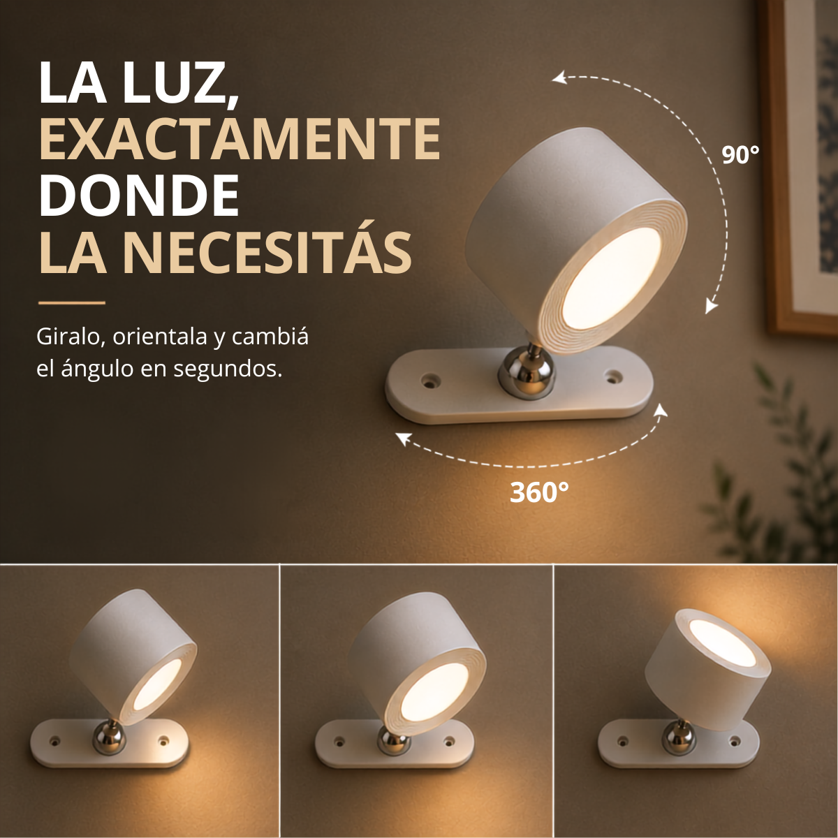 Iluminá cualquier rincón sin enchufes con diseño exclusivo - Lampara Magnética PREMIUM.