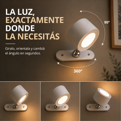 Iluminá cualquier rincón sin enchufes con diseño exclusivo - Lampara Magnética PREMIUM.
