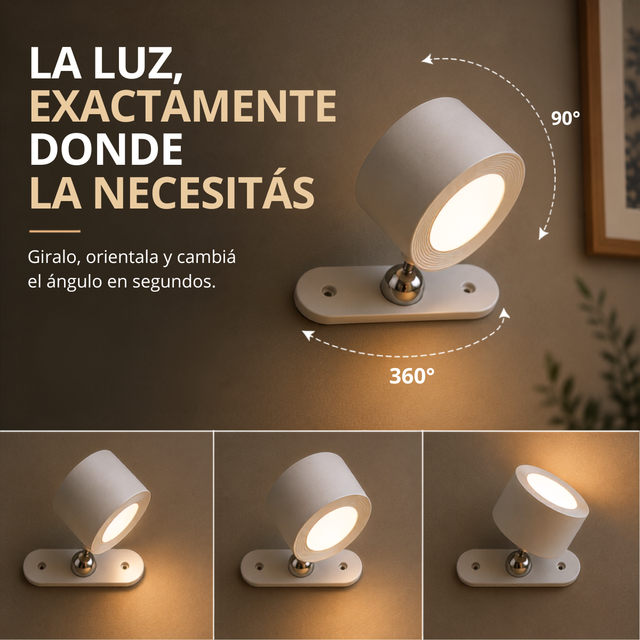 Iluminá cualquier rincón sin enchufes con diseño exclusivo - Lampara Magnética PREMIUM.