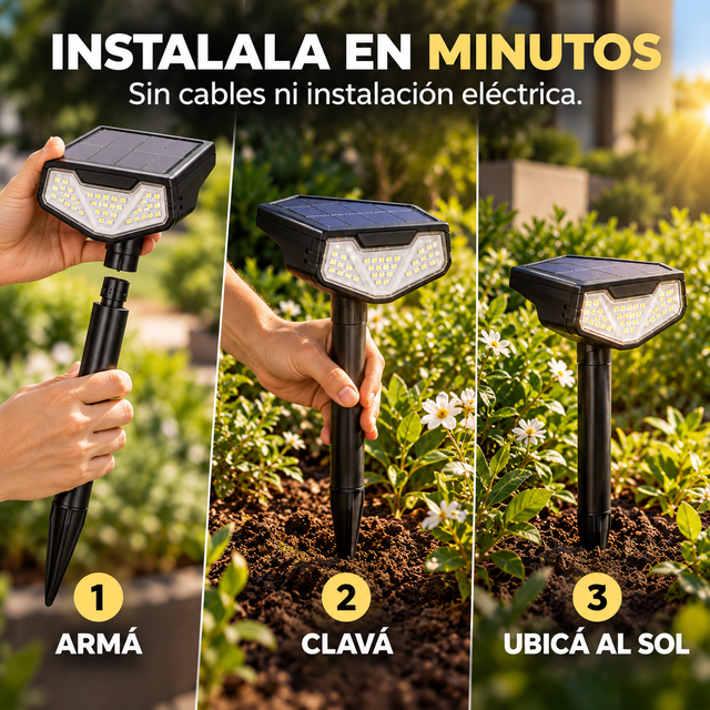 TRANSFORMÁ TU JARDÍN CUANDO CAE EL SOL — JABALINA SOLAR