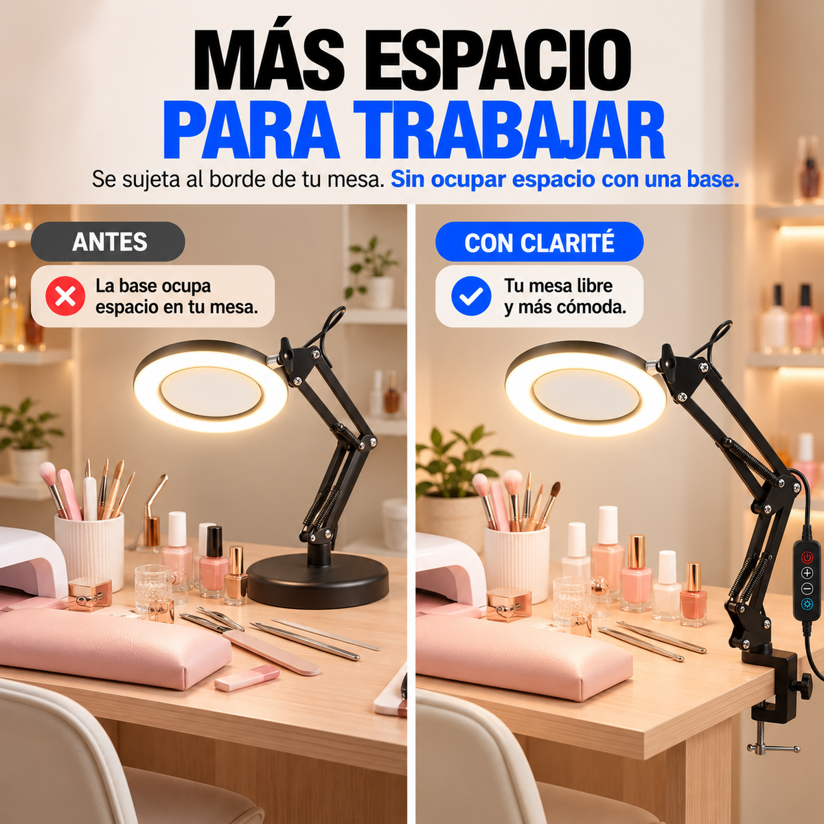 CLARITÉ PRO — Cada detalle nítido, sin ocupar lugar en tu mesa | EDICIÓN PREMIUM