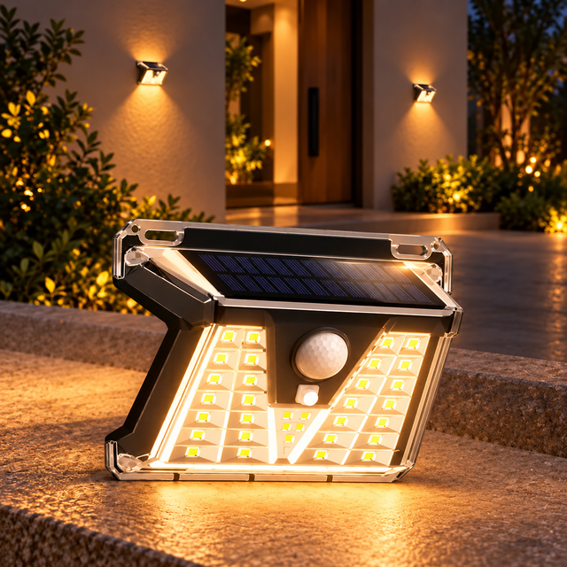 Luz que te recibe al llegar — Aplique Solar Nusel