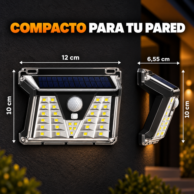 Luz que te recibe al llegar — Aplique Solar Nusel
