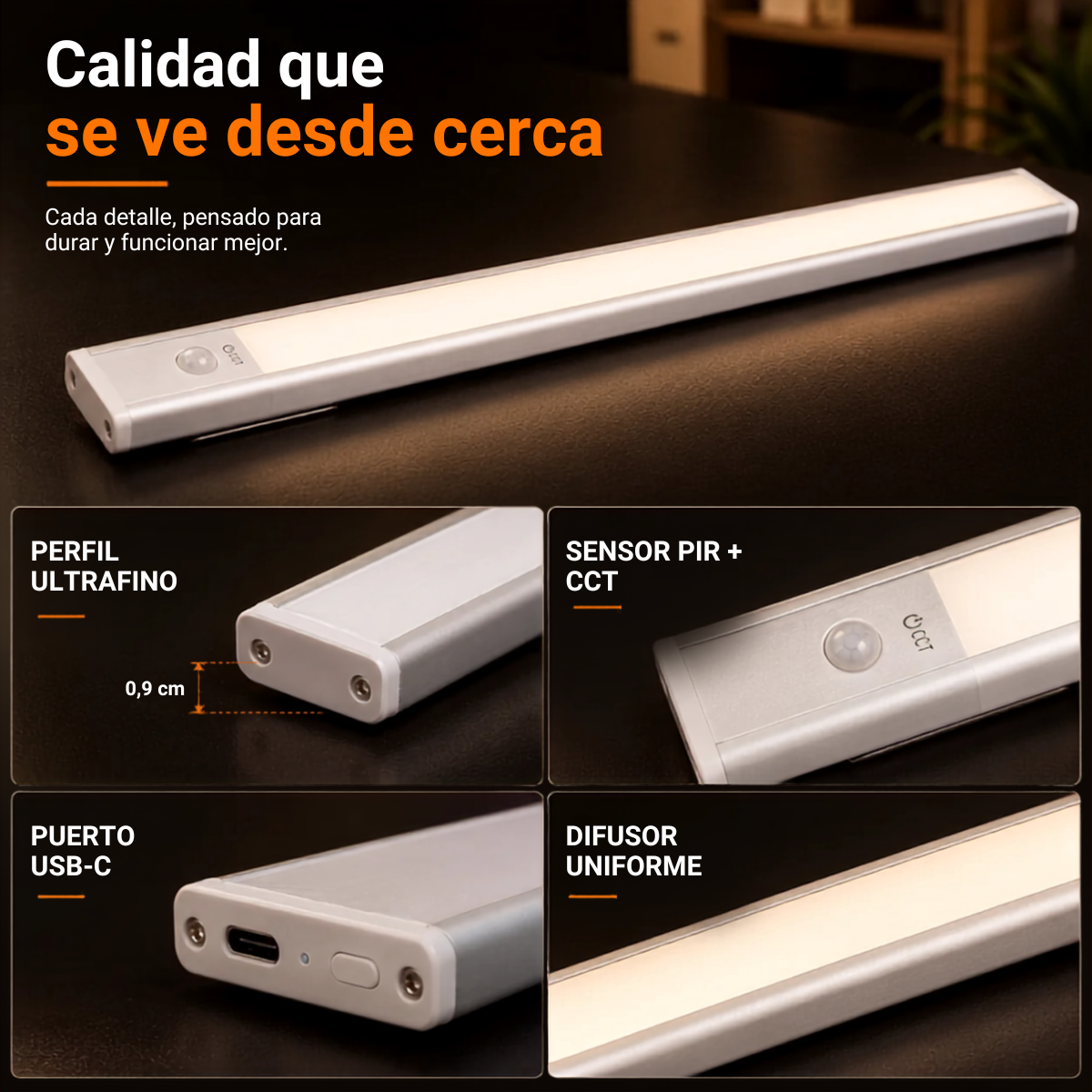 TRANSFORMÁ TUS ESPACIOS EN SEGUNDOS - BARRA LED PREMIUM