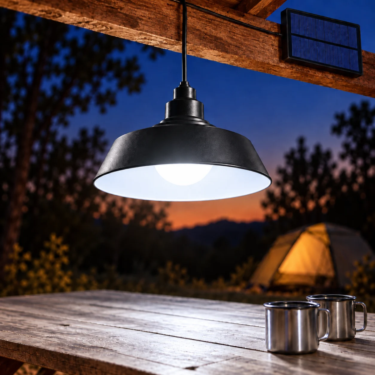 Luz donde no tenés un enchufe — Lámpara Solar Camping
