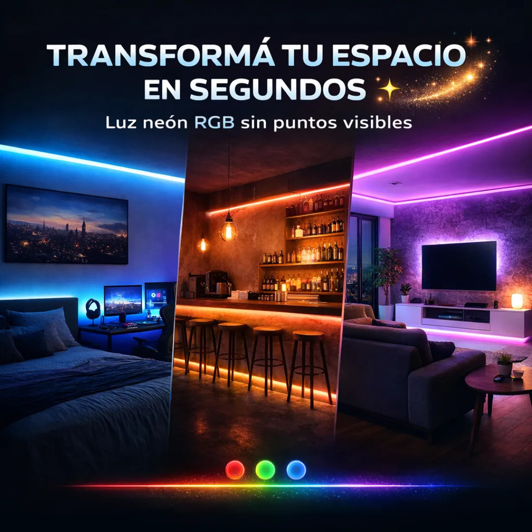 KIT NEON RGB 5M - TRANSFORMA TU ESPACIO