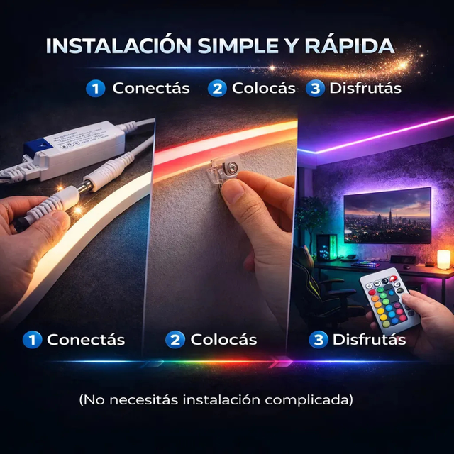 KIT NEON RGB 5M - TRANSFORMA TU ESPACIO