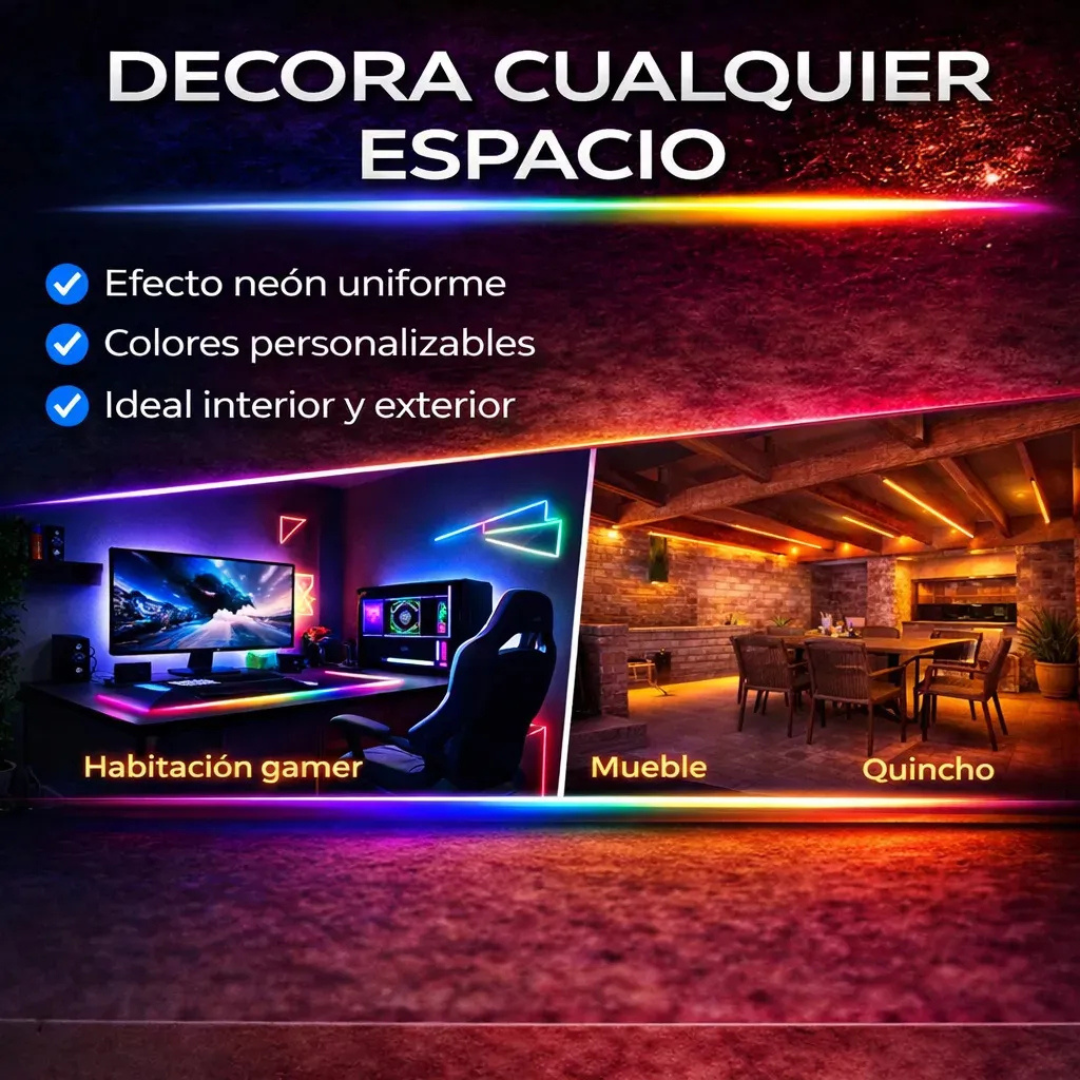 KIT NEON RGB 5M - TRANSFORMA TU ESPACIO