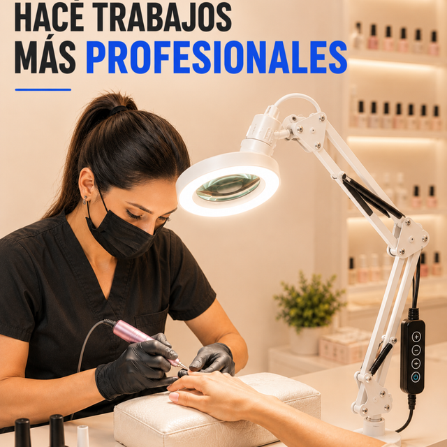 LAMPARA LED DE PRECISION CON LUPA PROFESIONAL