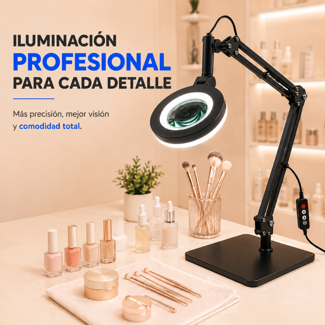 LAMPARA LED DE PRECISION CON LUPA PROFESIONAL