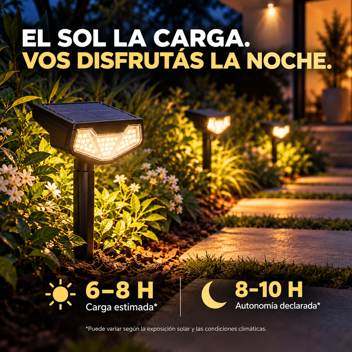 TRANSFORMÁ TU JARDÍN CUANDO CAE EL SOL — JABALINA SOLAR