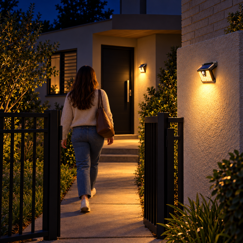 La luz se activa cuando pasás