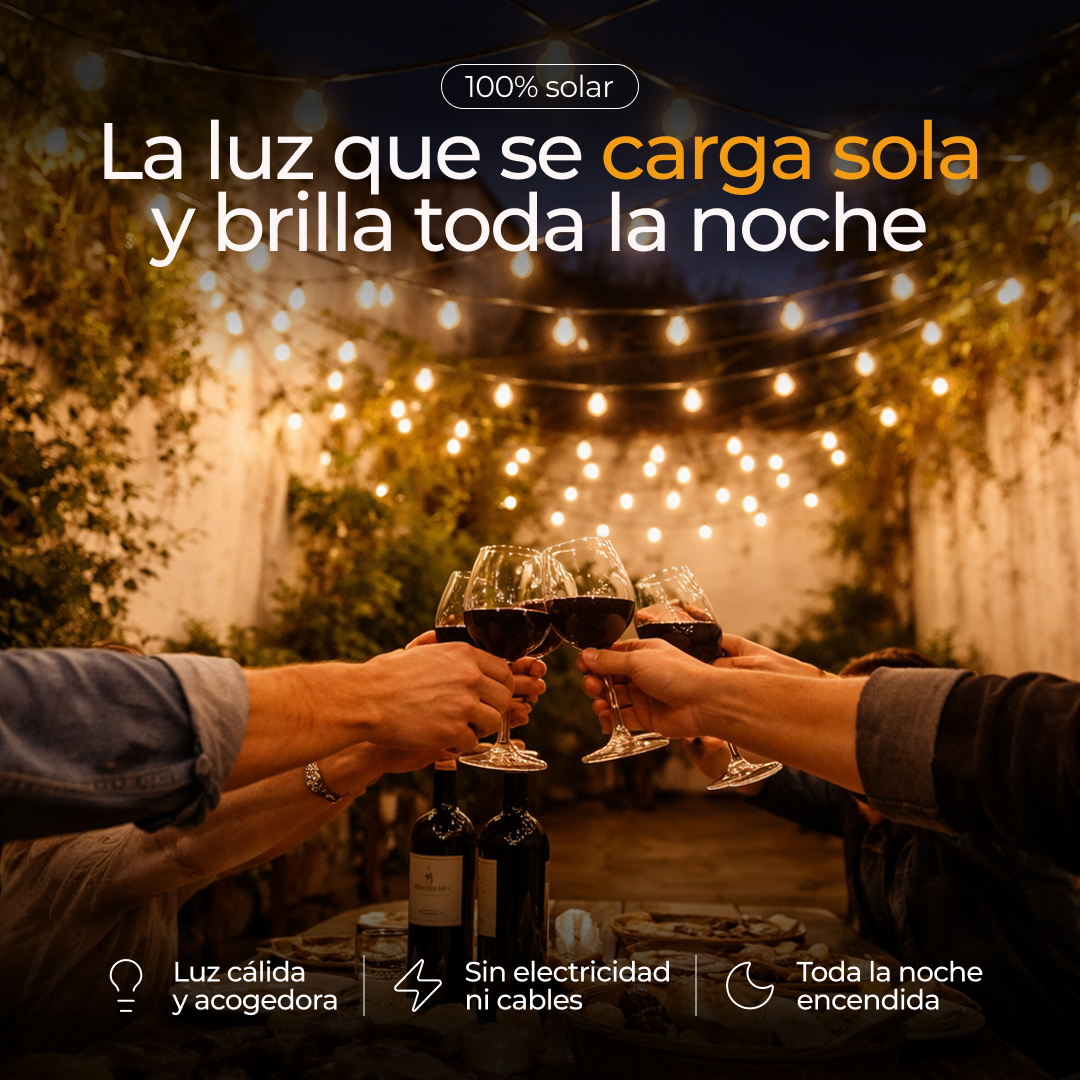 GUIRNALDA SOLAR 15 METROS EXTERIOR - PREMIUM