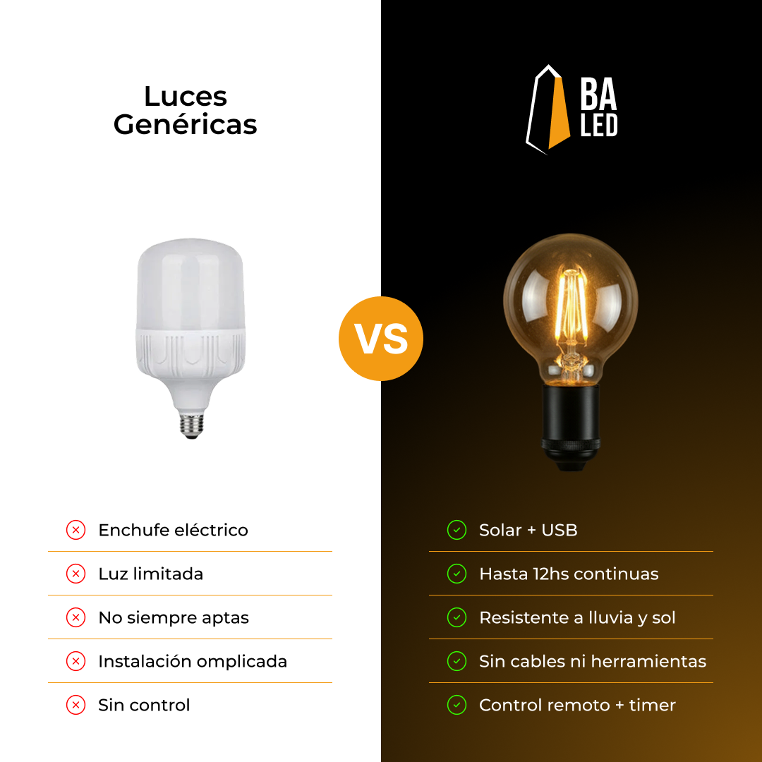 GUIRNALDA SOLAR 9 METROS - EXTERIOR - PREMIUM